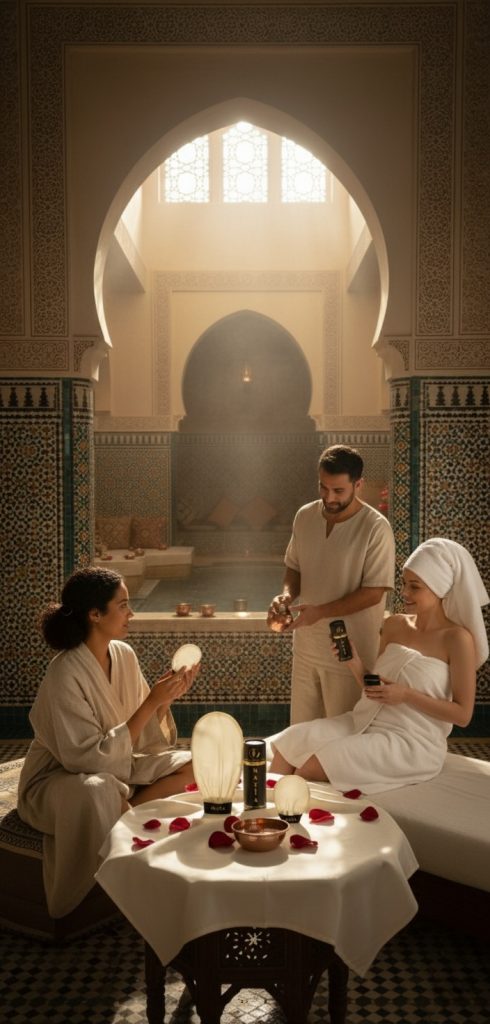 hamam avec les produits nayia