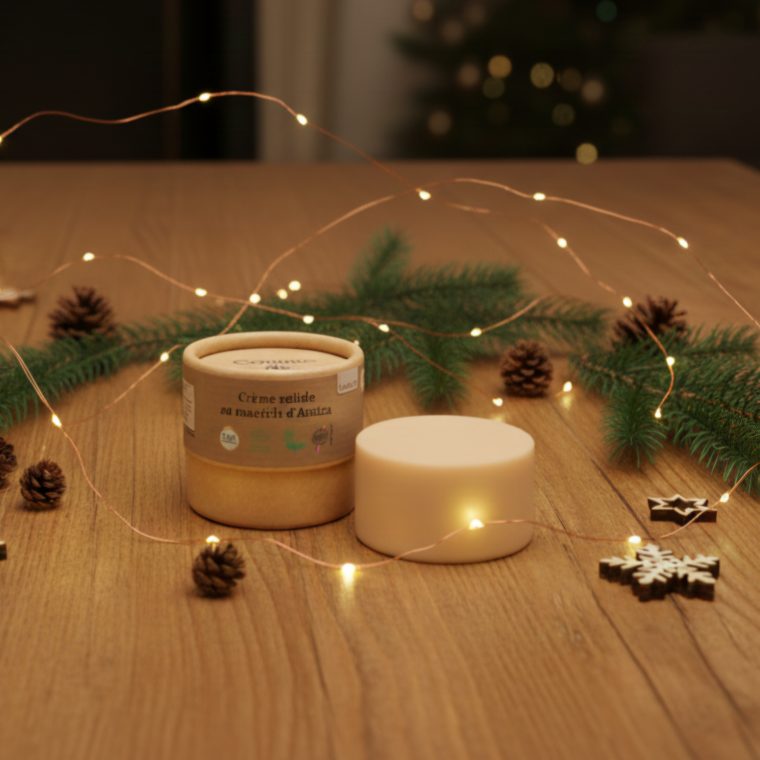 macerat dans une boite en carton recyclable