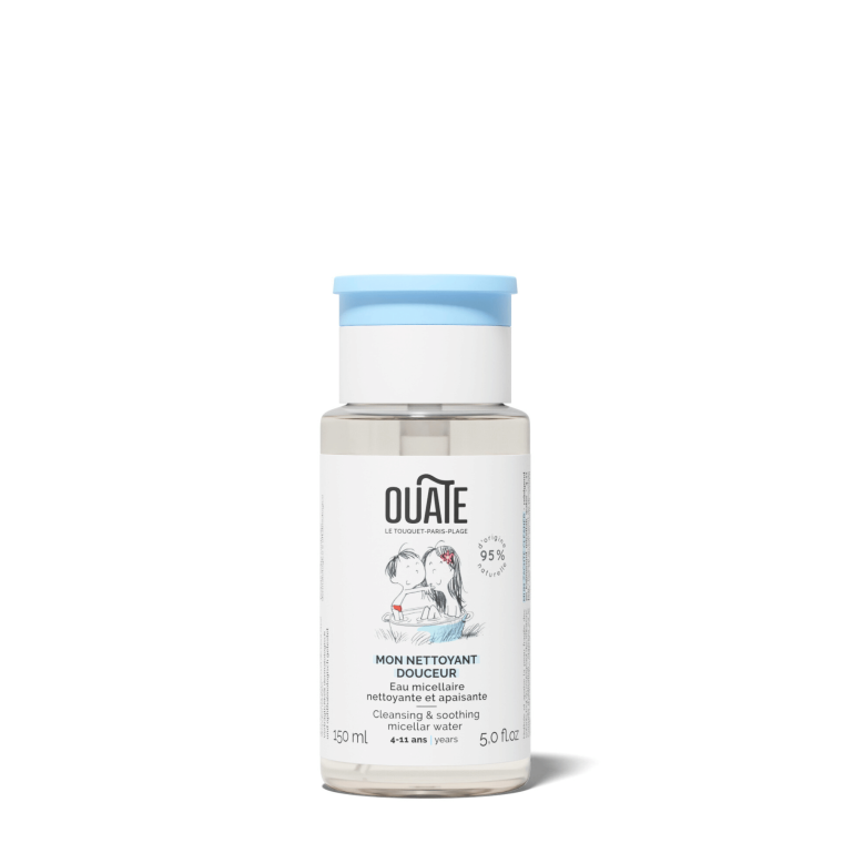 Mon nettoyant douceur nettoie, hydrate la peau et l’apaise instantanément.