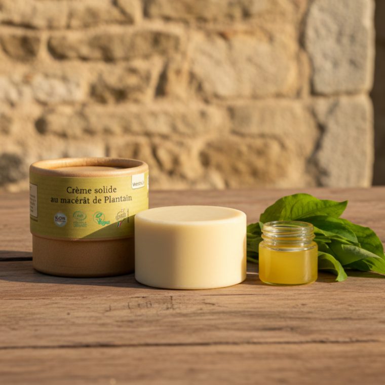 Macérât de plantain Comme Avant présenté dans un emballage en carton recyclable