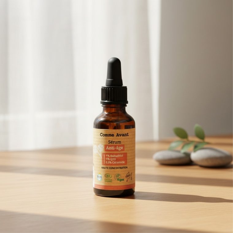 flacon en verre avec pipette