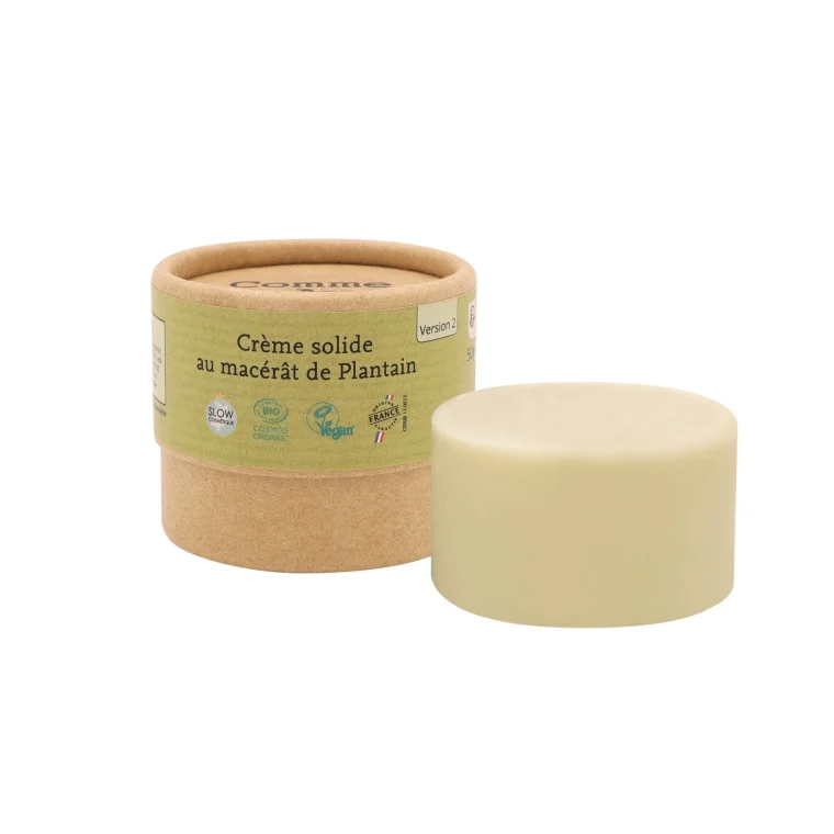 Macérât de plantain Comme Avant présenté dans un emballage en carton recyclable