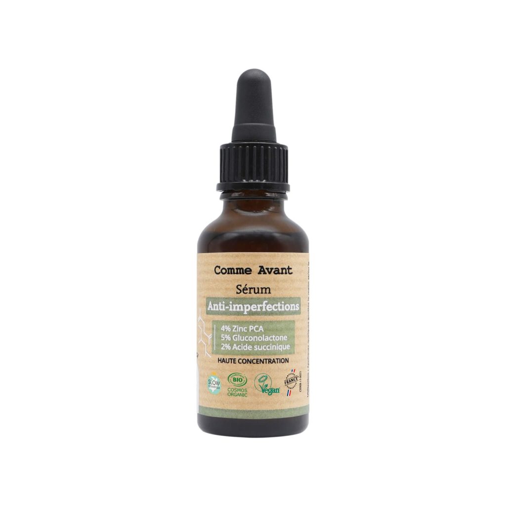 Flacon en verre avec pipette