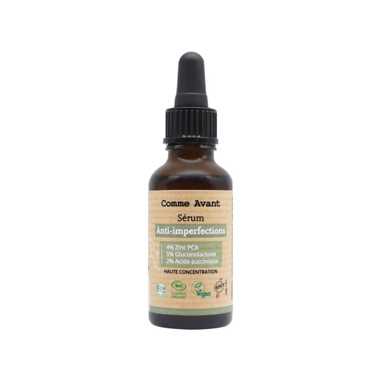 Flacon en verre avec pipette