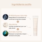 Une crème visage hydratante et rééquilibrante pour une peau saine, hydratée, unifiée. Enrichie en prébiotiques naturels, elle est idéale comme crème peau mixte, crème anti rougeur et crème anti bouton.